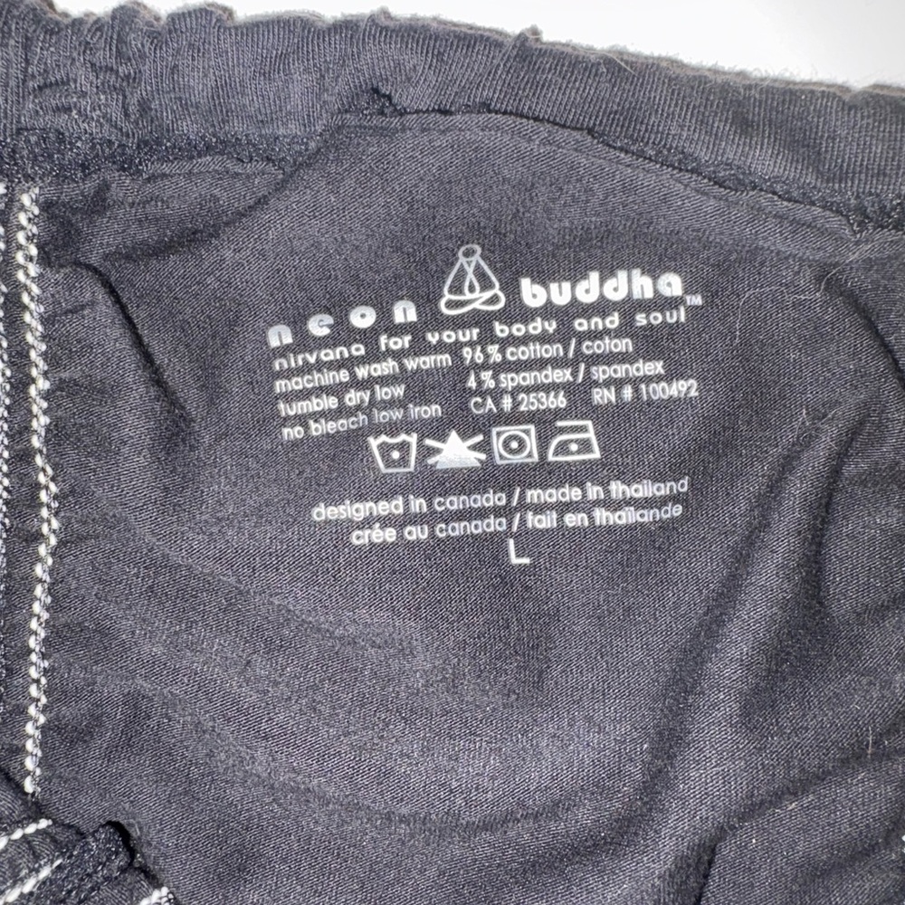 Neon Buddha Black Mini Skirt - Picture 5 of 7
